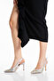 Women's Stone Embellished Two-Color Patterned Evening Dress Shoes