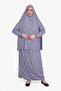 Namaz Elbisesi Jarse Desanli Two Piece Blue