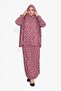 Namaz Elbisesi Jarse Desanli Two Piece Bordo - 2