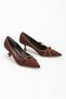 Vollex Staple Detailed Women's Stylish Heeled Shoes