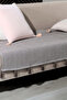 Lavi Coffee Sofa Cover with Pompoms 115 X 200 cm Sofa Divan Sofa Bed Armchair Cover Shawl with Tassels - 5