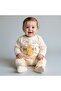 100% Cotton Newborn Baby Set 3 Pieces with Chick Patterned Booties and Pants Hospital Release 0-3 Months - 2