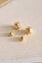 Gold Star Detail Orbis Earrings - 4