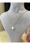 Steel Minimal Pearl Pendant Necklace