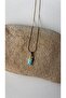 Blue Labubu Tip Steel Pendant - 2