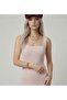 Premium Fit Square Neck Corded Fabric Knitwear Midi Dress - 2