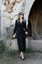 Black Glitter Knot Detail Dress - 2