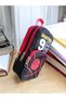Three-Eyed Greyhound Basketball Red Black Pencil Bag/Pencil Holder (160) - 3