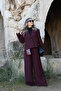 Burgundy Top Standard Size Jacket Pants Set - 3