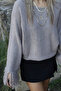 Mink standard size tasseled sleeve sweater - 3