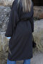 Dark Brown Standard Size Lined Belt Detail Trench Coat - 6