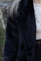 Black Standard Size Fur Coat - 4