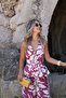 Cherry Rot Halter Neck Blouse Linen Set - 3