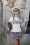 Brown Leopard Print Layered Skirt - 3
