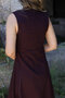 Burgundy Zero Sleeve Pencil Dress - 5