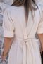 Stone balloon arm Shirt Dress - 5