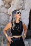 Black Basic Crop Top - 3