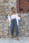 Smoked Natural Linen Trousers - 5