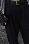 Bitter Brown Long Shirt Buttoned Trousers Set - 4