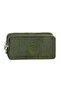 Licensed Crinkle Fabric Unisex Double Compartment Pen Holder Bag Green