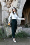 Emerald Green Orjin Flatolu Fabric Trousers - 4