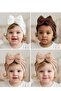 3-Piece Bow-Knot Combed Cotton Baby Girl Bonnet Set - 2