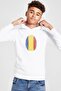 Romania Fingerprint White Kids 3Ip Hooded Sweatshirt