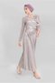 Stone Detail Silvery Evening Dress 40769 - 2