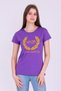 Camp Jupiter Purple Color %100 Cotton Crew Neck Women's Knitted Short Sleeve Tshirt Camp Half Blood