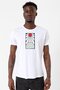 Demon Slayer Anime Crest Earring Demon White Men's Bike Collar T-shirt
