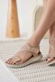 Nude Women's Sandals Tr35My01E - 3