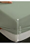 100% Organic Cotton Fitted Sheet - 160X200 - Khaki - Dolmabahçe Series - 2