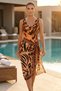 Pareolu Patterned V-Neck Swimsuit - 2