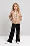 Girls' College Collar Wide Leg Tracksuit Set - 4