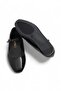 Women's Single Strap Oval Toe Patent Leather Black Ballerinas - 3