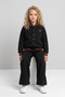 Girls' College Collar Wide Leg Tracksuit Set - 2