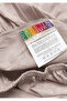100% Organic Cotton Elastic Sheet - 160X200 - Powder - Dolmabahçe Series - 3