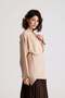 Stone Tencel Fabric Premium Double-Breasted Closure Women's Kimono 31073 - 2