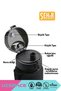 1000ml Large Size Soft Touch Double Color Motivational Tritan Water Bottle - 4