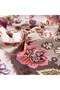 Patterned Silk Shawl - Crown Leaf Pattern - Stone - 2