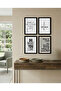 4 Pieces Wooden Frame Look Home Is Not a Place Relax Do What You Love What if Fall Mdf Painting Set - 2