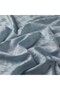 Houndstooth Patterned Cotton Silk Shawl - Ice Blue - 3
