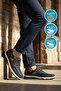 Navy Blue Genuine Leather Men's Casual Shoes 2676 m