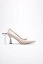 Beige Heeled Women's Stiletto Tr20Ms02C - 3