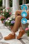 Cinnamon Nubuck Genuine Leather Women's Casual Shoes 2005 Z