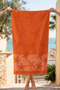 Yıldız Orange Cotton Collection Bukle Beach Towel - 2