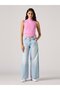 94' Baggy Women's Jean Pants - Abraided Art - 4