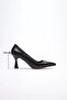 Black Crocodile Heeled Women's Stiletto Tr20Ms02F - 3