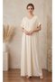 Ladies Rayon Jalabiya Dress- Maxi Dress with Embroidery Work on Neck.