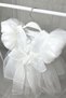 Glittery Organza White Girls' Baby Evening Dress Romper Dress - 5